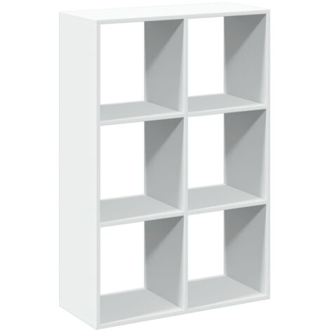 vidaXL Libreria Divisorio Bianca 69,5x29x103,5 cm in Truciolato