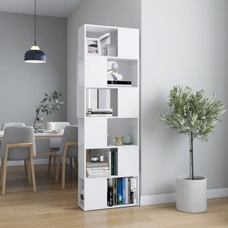 vidaXL Libreria/Divisorio Bianco 60x24x186 cm
