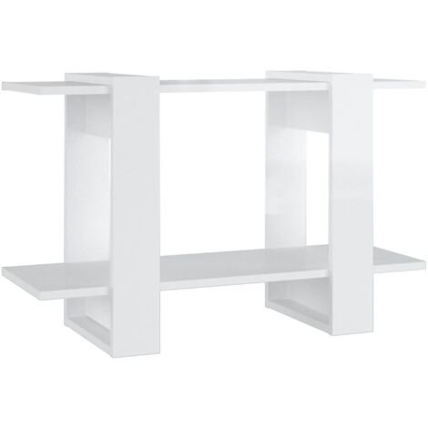 vidaXL Libreria/Divisorio Bianco Lucido 80x30x51 cm