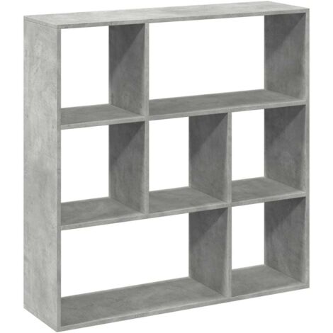 vidaXL Libreria Divisorio Grigio Cemento 102x29x103,5 cm in Truciolato