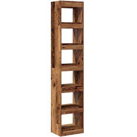 vidaXL Libreria/Divisorio Legno Antico 40x30x198 cm