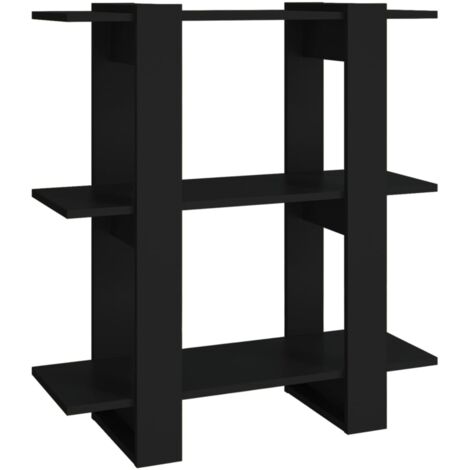 vidaXL Libreria/Divisorio Nero 80x30x87 cm