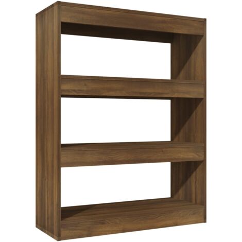 vidaXL Libreria/Divisorio Rovere Marrone 80x30x103cm Legno Multistrato