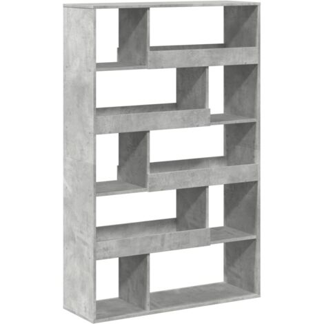 vidaXL Libreria Grigio Cemento 100x33x156,5 cm in Truciolato