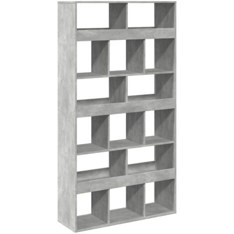 vidaXL Libreria Grigio Cemento 100x33x187,5 cm in Truciolato