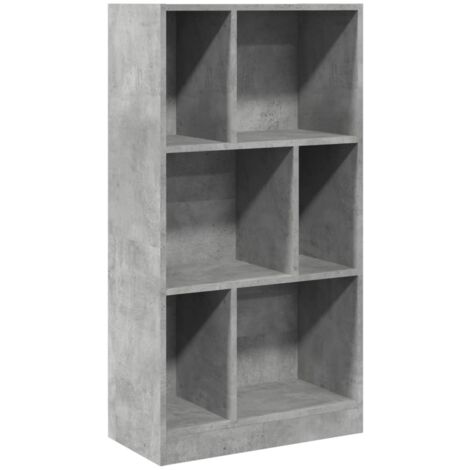 vidaXL Libreria Grigio Cemento 57x28,5x107,5 cm in Legno Multistrato