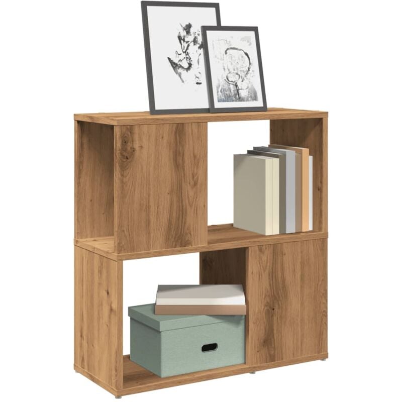 Vidaxl - Libreria Rovere Artigianale 60x24x63 cm Legno Multistrato