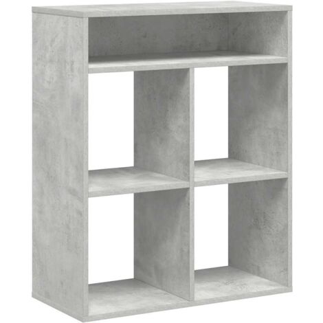 vidaXL Libreria Grigio Cemento 66x31x80 cm in Legno Multistrato