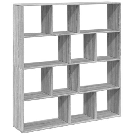 vidaXL Libreria Grigio Sonoma 132x29x141,5 cm in Legno Multistrato