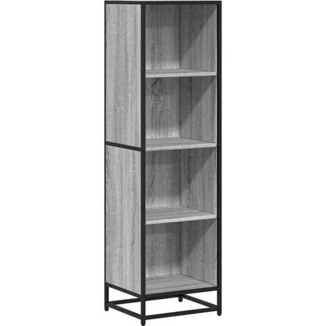 vidaXL Libreria Grigio Sonoma 40x35x139 cm in Legno Multistrato