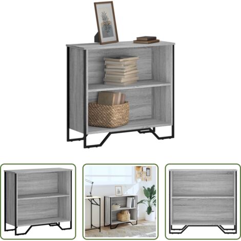 vidaXL Libreria grigio sonoma -  Libreria Grigio Sonoma 80x31x74,5 cm in Legno Multistrato