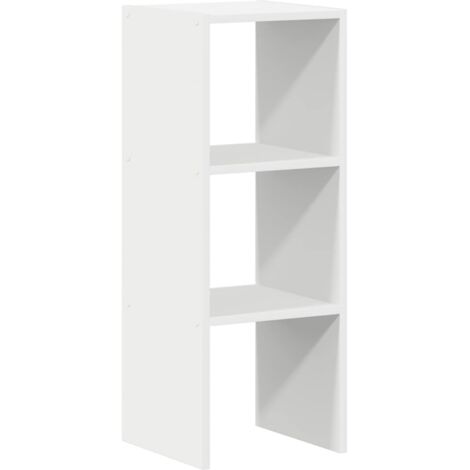 vidaXL Libreria Impilabili Bianca 30x30x80 cm in Legno Multistrato