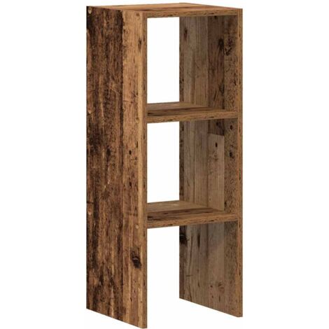vidaXL Libreria Impilabili Legno Antico 30x30x80 cm Legno Multistrato