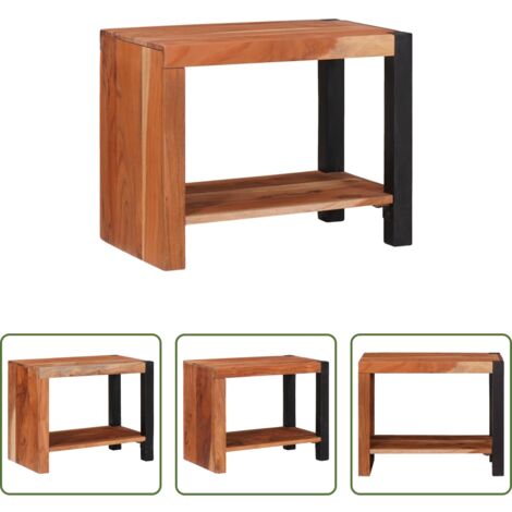 vidaXL Libreria in acacia - Libreria Marrone 50 x 30 x 40 cm Legno di Acacia Massello