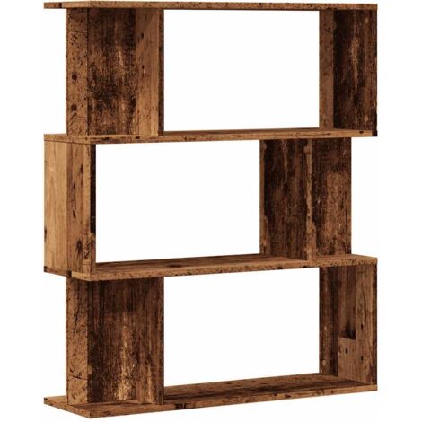 vidaXL Libreria in Legno Antico 80x24x96 cm in Legno Multistrato