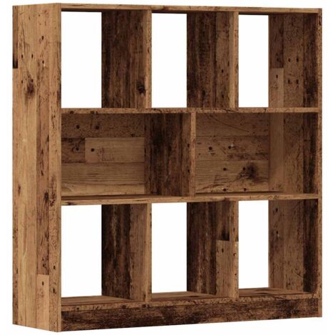 vidaXL Libreria in Legno Antico 97,5x29,5x100 cm Legno Multistrato