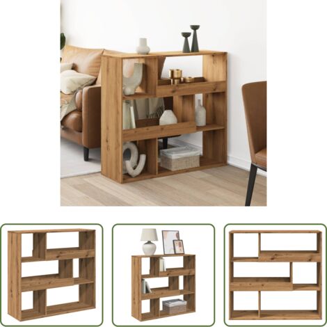 vidaXL Libreria in legno artigianale -  Libreria Rovere Artigianale 100x33x94,5 cm in Truciolato