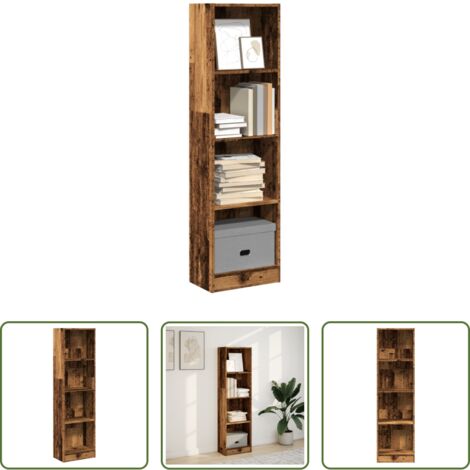 vidaXL Libreria in legno -  Libreria Legno Antico 40x24x143 cm in Truciolato