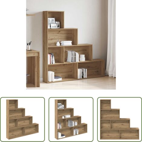 vidaXL Libreria in legno multistrato -  Libreria Rovere Artigianale 157x24x160 cm Legno Multistrato