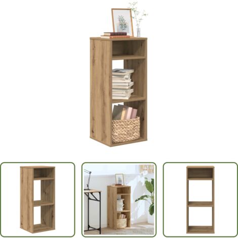 vidaXL Libreria in legno multistrato -  Libreria Rovere Artigianale 34x31x80 cm Legno Multistrato