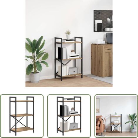 vidaXL Libreria in legno multistrato -  Libreria Rovere artigianale 56 x 34 x 96 cm Legno multistrato