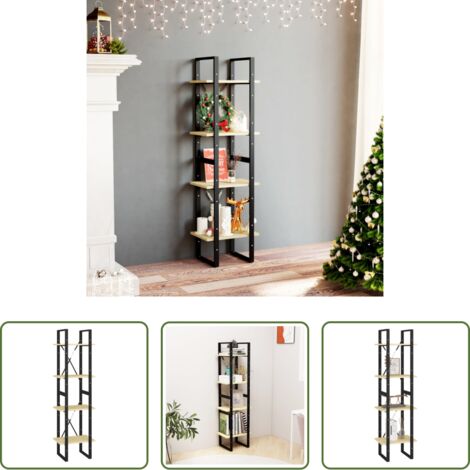 vidaXL Libreria in pino -  Libreria a 4 Ripiani 40x30x140 cm in Legno Massello di Pino