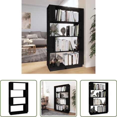 vidaXL Libreria in pino -  Libreria/Divisorio Bianco 80x25x132 cm Legno Massello di Pino