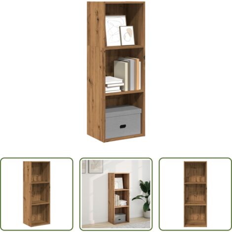 vidaXL Libreria in truciolato -  Libreria Rovere Artigianale 40x30x114 cm in Legno Multistrato