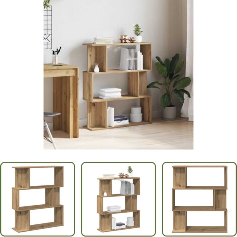 vidaXL Libreria in truciolato -  Libreria Rovere Artigianale 80x24x96 cm Legno Multistrato