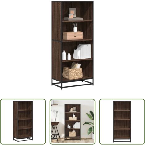 vidaXL Libreria in truciolato -  Libreria Rovere Marrone 60x35x139 cm in Truciolato