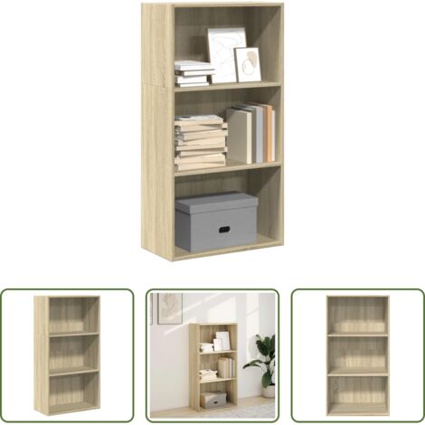 vidaXL Libreria in truciolato -  Libreria Rovere Sonoma 60x30x114 cm in Legno Multistrato