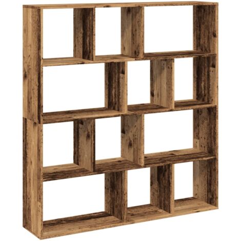 vidaXL Libreria Legno Antico 132x29x141,5 cm in Legno Multistrato