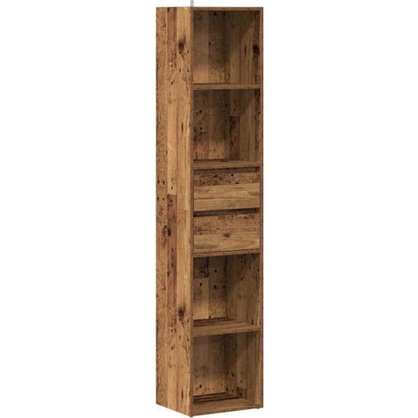 vidaXL Libreria Legno Antico 36x30x171 cm in Legno Multistrato