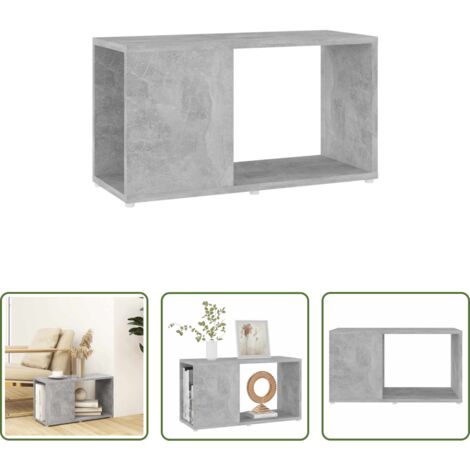 vidaXL Libreria -  Mobile TV Grigio Cemento 60x24x32 cm in Truciolato