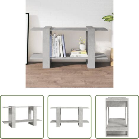 vidaXL Libreria moderna -  Libreria Grigio Cemento 100x30x51 cm in Legno Multistrato