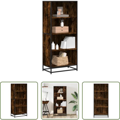 vidaXL Libreria moderna -  Libreria Rovere Fumo 60x35x139 cm in Truciolato