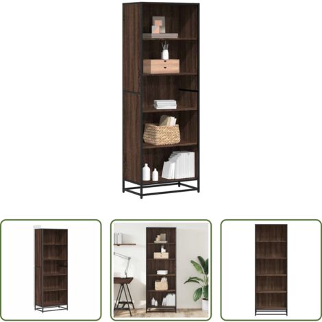 vidaXL Libreria moderna -  Libreria Rovere Marrone 60x35x170,5 cm in Truciolato
