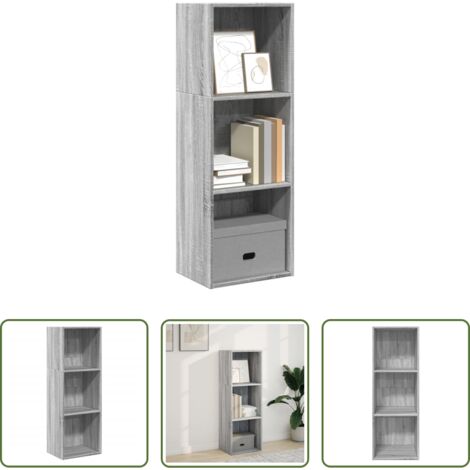 vidaXL Libreria multistrato -  Libreria Grigio Sonoma 40x30x114 cm in Legno Multistrato