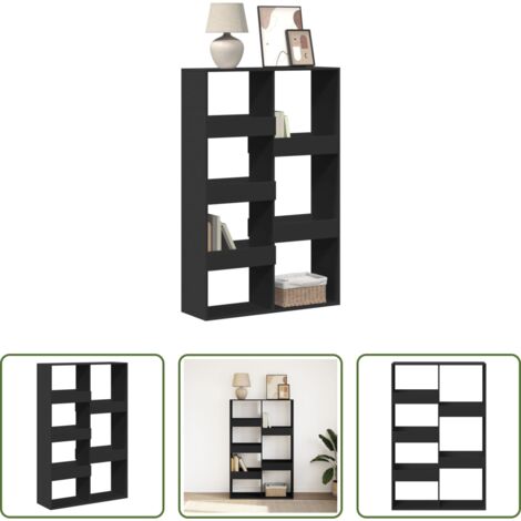 vidaXL Libreria multistrato - Libreria Nera 100x33x155,5 cm in Legno Multistrato
