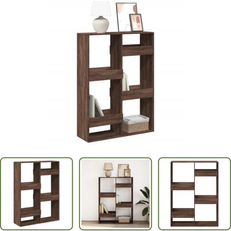 vidaXL Libreria multistrato -  Libreria Rovere Marrone 100x33x135 cm in Legno Multistrato