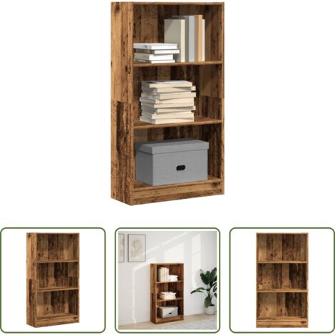 vidaXL Libreria per casa -  Libreria Legno Antico 60x24x109 cm in Truciolato