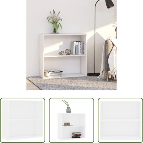 vidaXL Libreria per libri -  Libreria Bianca 80x30x76,5 cm in Truciolato