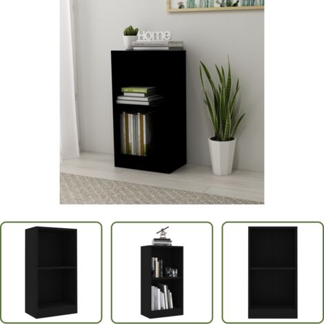 vidaXL Libreria per libri -  Libreria Nera 40x24x75 cm in Legno Multistrato