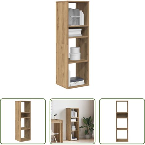vidaXL Libreria per libri -  Libreria Rovere Artigianale 34x31x112 cm in Legno Multistrato