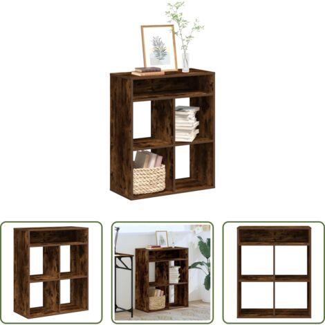 vidaXL Libreria per libri -  Libreria Rovere Fumo 66x31x80 cm in Legno Multistrato