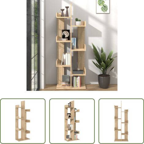 vidaXL Libreria per libri -  Libreria Rovere Sonoma 48x25,5x140 cm in Truciolato