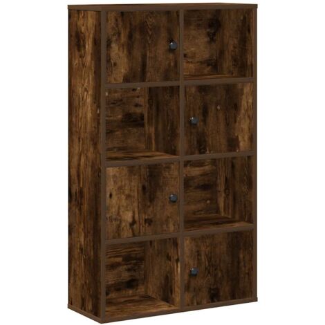 vidaXL Libreria Rovere Fumo 60x24x101,5 cm in Legno Multistrato