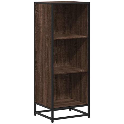 vidaXL Libreria Rovere Marrone 40x35x107,5 cm in Legno Multistrato