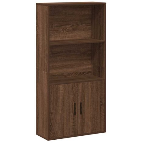 vidaXL Libreria Rovere Marrone 60x24x120 cm in Legno Multistrato