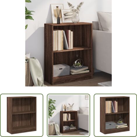 vidaXL Libreria rovere marrone -  Libreria Rovere Marrone 60x24x76 cm in Legno Multistrato